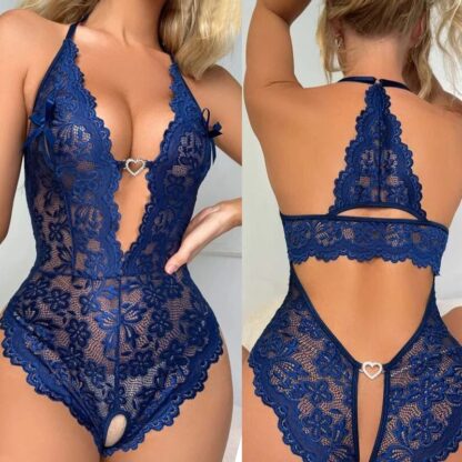 Crotchless Bralette and Panty