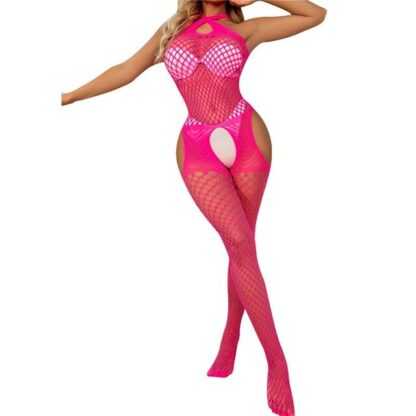 Crotchless Mesh Lingerie Set - Image 5