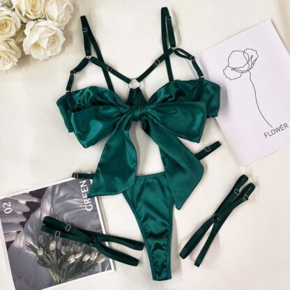 Bow Cut-Out Lingerie Set - Image 8
