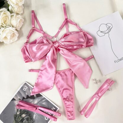 Bow Cut-Out Lingerie Set - Image 6