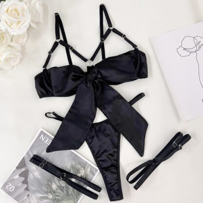 Bow Cut-Out Lingerie Set - Image 5