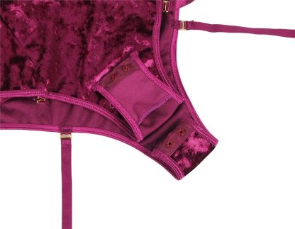 Plus Size Velvet Bodysuit - Image 5