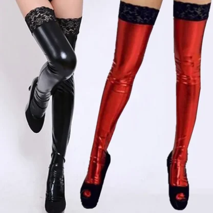 Sexy Leather Tights High - Image 3