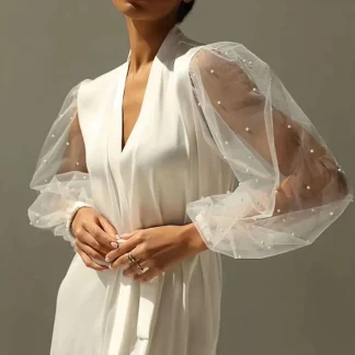 Elegant Bridal Robe and Gown Set