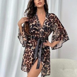 Leopard Kimono Robe