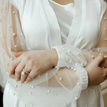 Elegant Bridal Robe and Gown Set - Image 5